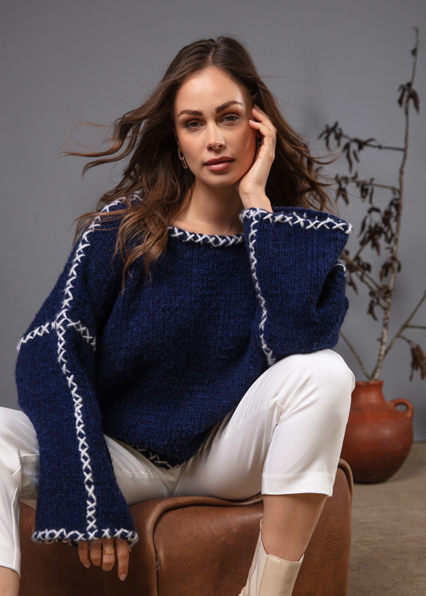 Pullover Ecopuno Chunky Filati Studio No Modell Von Lana